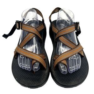 Chaco Sandals Mens 10 Unaweep Sporty Slingback J100435 Black Brown Fabric